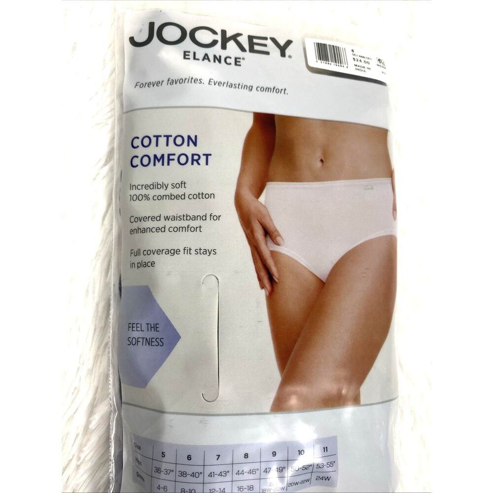 Jockey Elance Hipsters 100 % Cotton Panties Black 3 Pack Comfort Soft Underwear - Picture 9 of 10